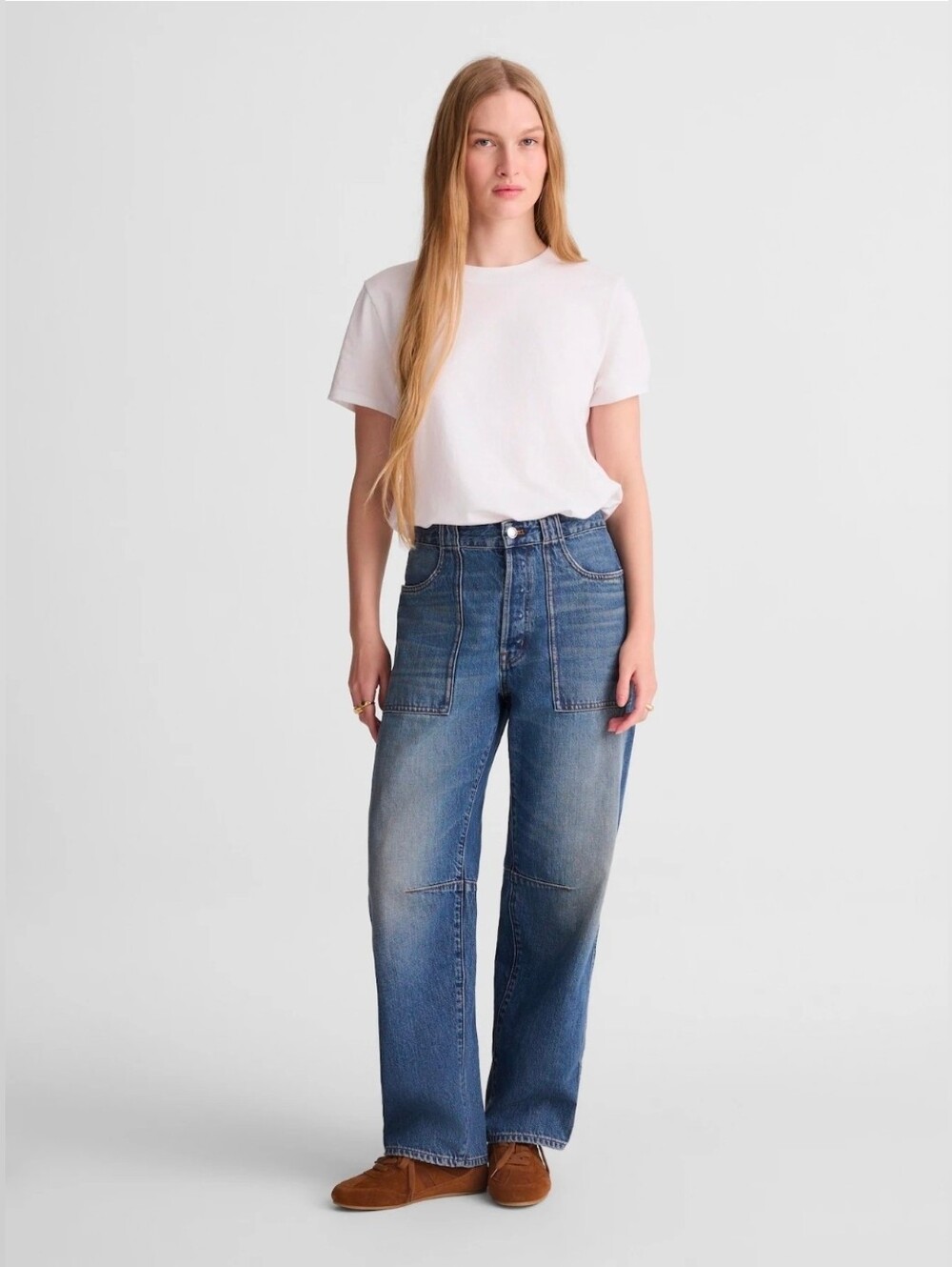 Madewell The Darted Barrel-Leg Jean